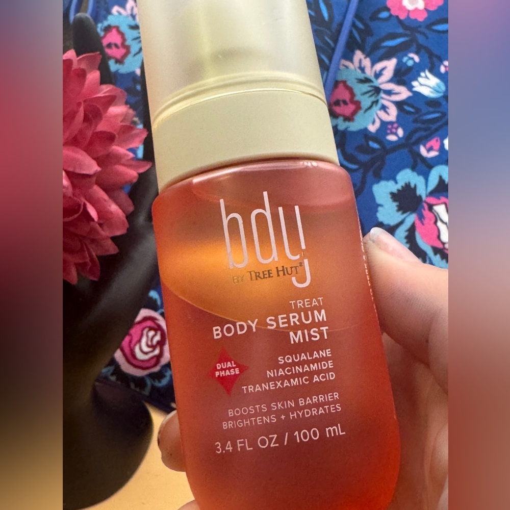 Bdy by treehut treat body serum mist squalane niacinamide tranexamic acid